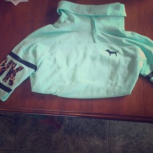 Pink Victoria Secret sweatshirt/ hoodless hoodie